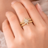 Bague Yemena – Bague étoile dorée en acier inoxydable