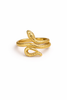 Bague Tiron – Bague serpent dorée en acier inoxydable